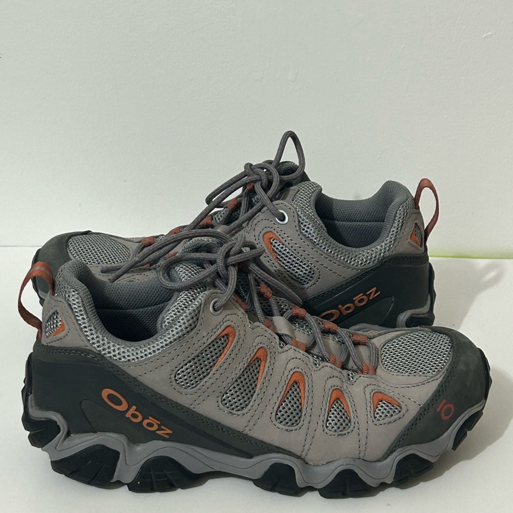 Oboz Sawtooth 2 Women’sTan Orange Bdry Hiking Shoes Boot  Size 9.5